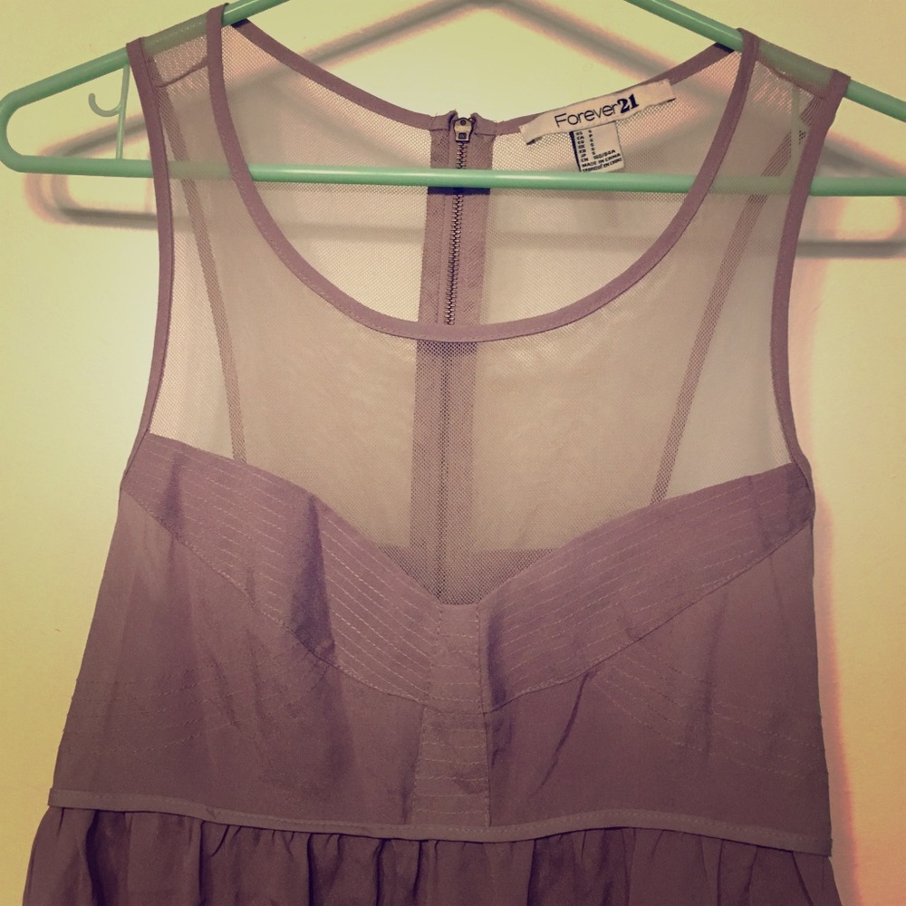 Mesh Lilac Racerback Party Tank